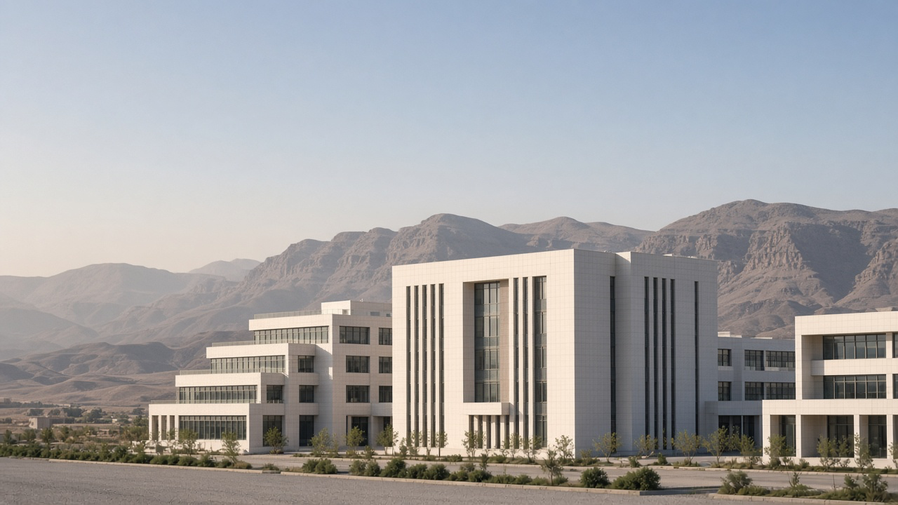 Architectural atmosphere in Fujairah, without logos or readable signs.
