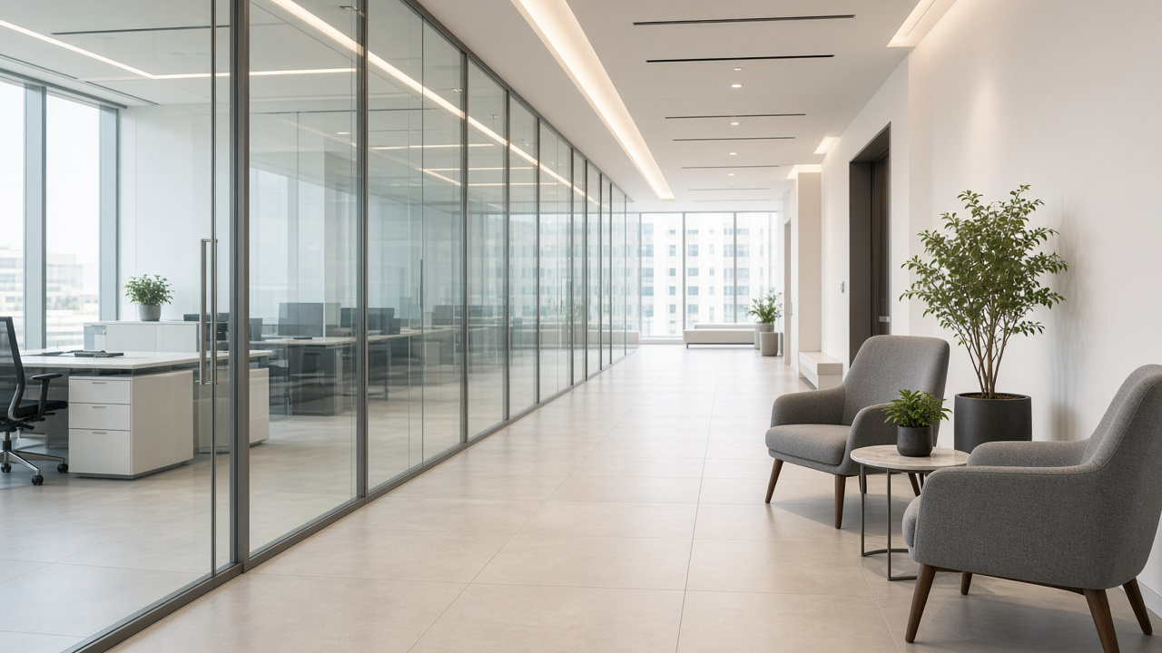 Architectural atmosphere in Abu Dhabi, without logos or readable signs.