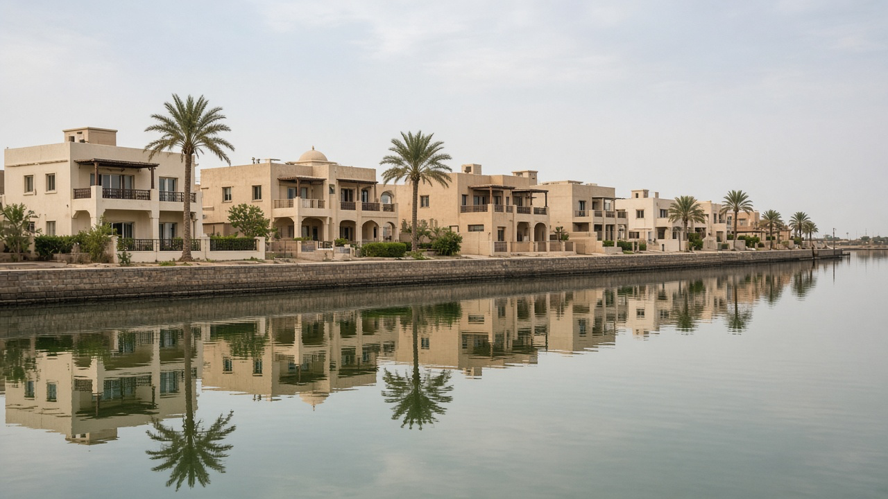 Architectural atmosphere in Umm Al Quwain, without logos or readable signs.