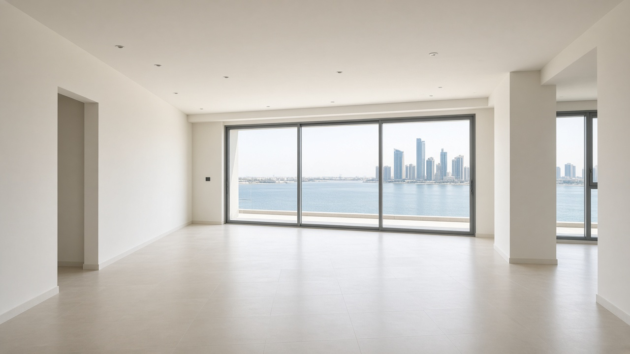 Architectural atmosphere in Abu Dhabi, without logos or readable signs.